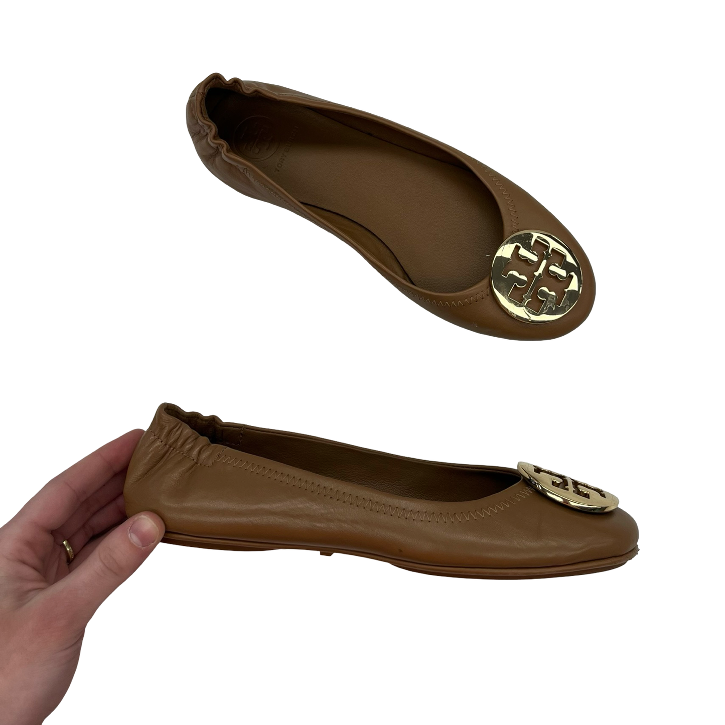 Shoes Designer By Tory Burch In Brown, Size:6
