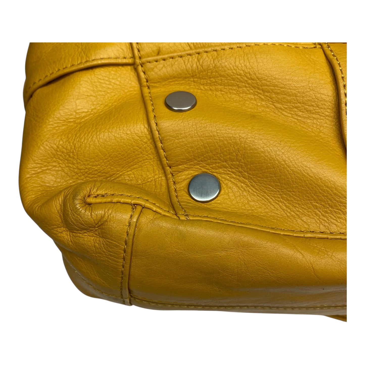 Handbag Leather By Hammitt In Yellow, Size:Large