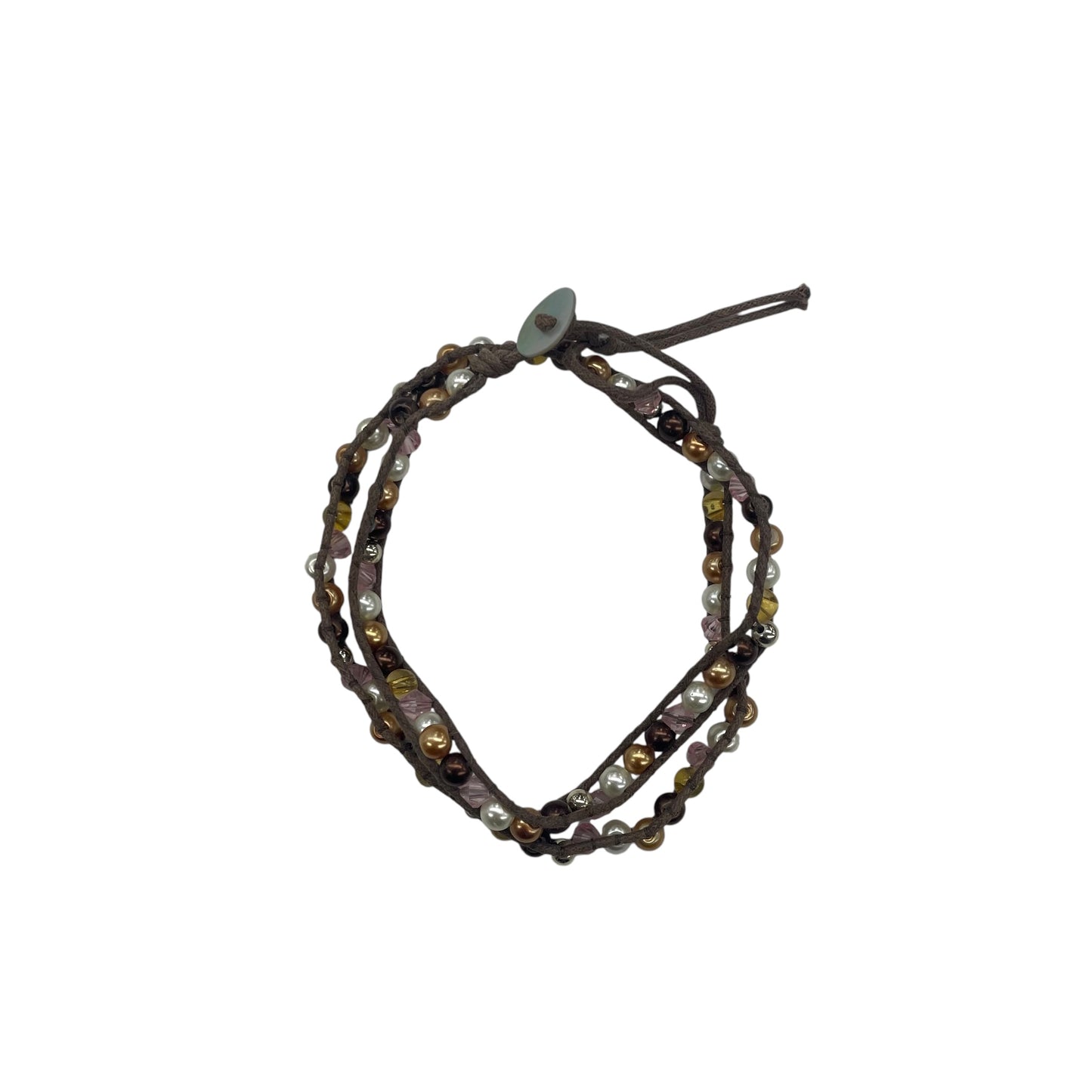 Bracelet Beaded By Clothes Mentor In Brown