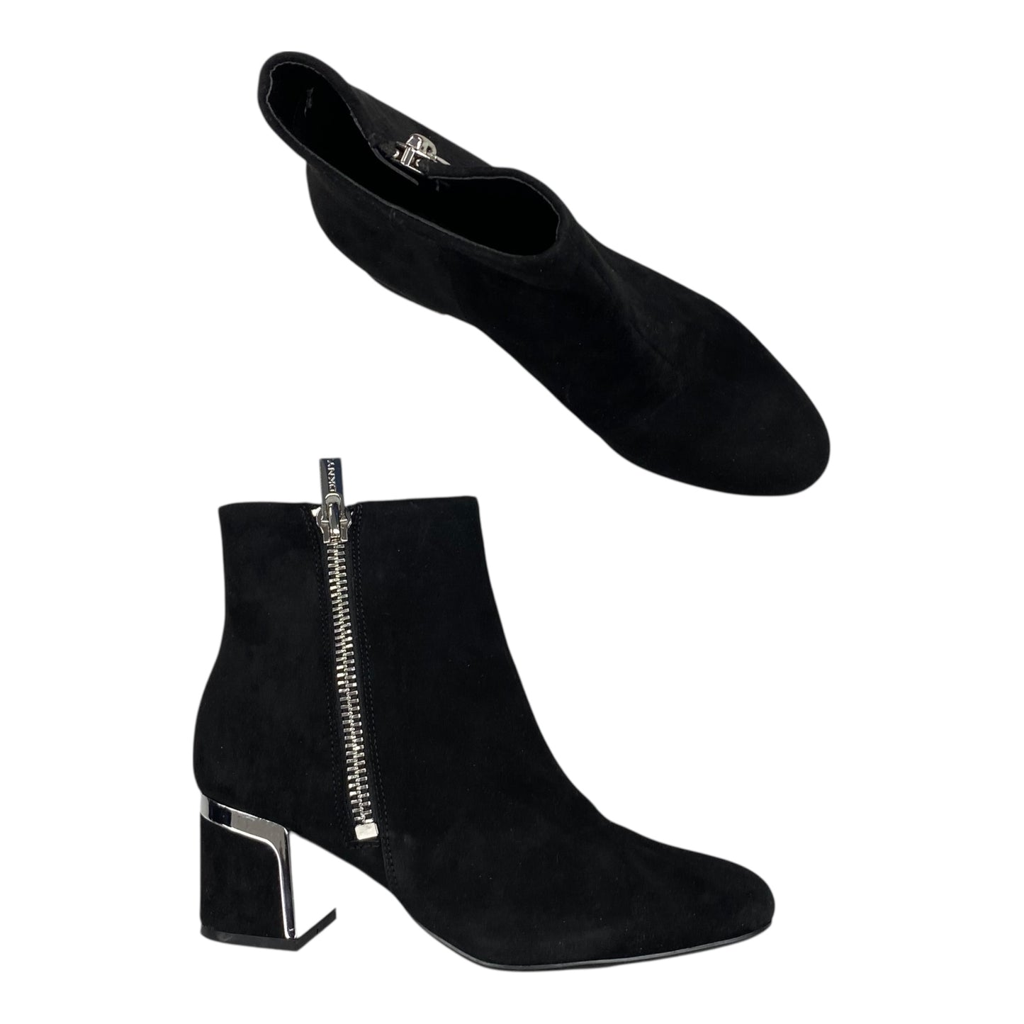 Boots Ankle Heels By Dkny In Black, Size:6