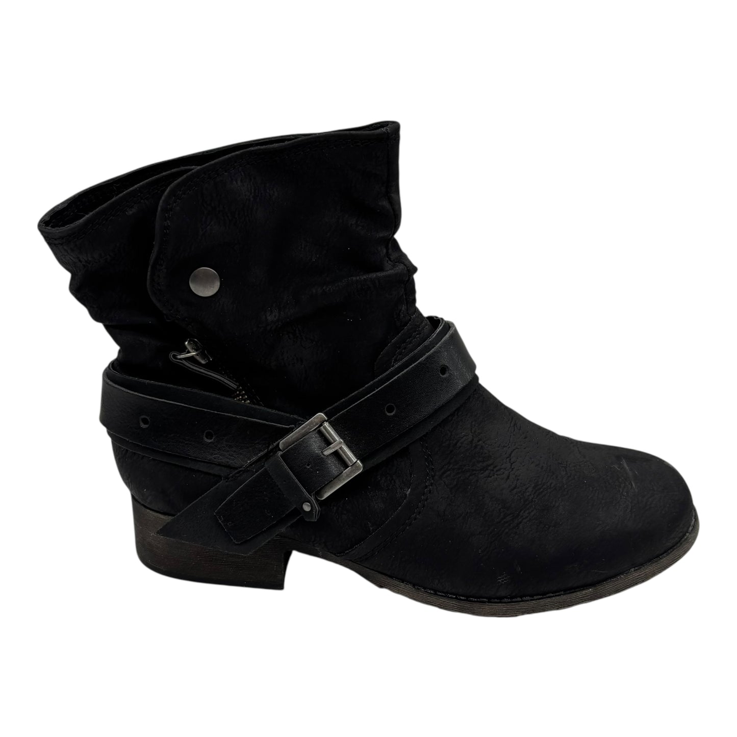 Boots Ankle Flats By Jelly Pop In Black, Size:8