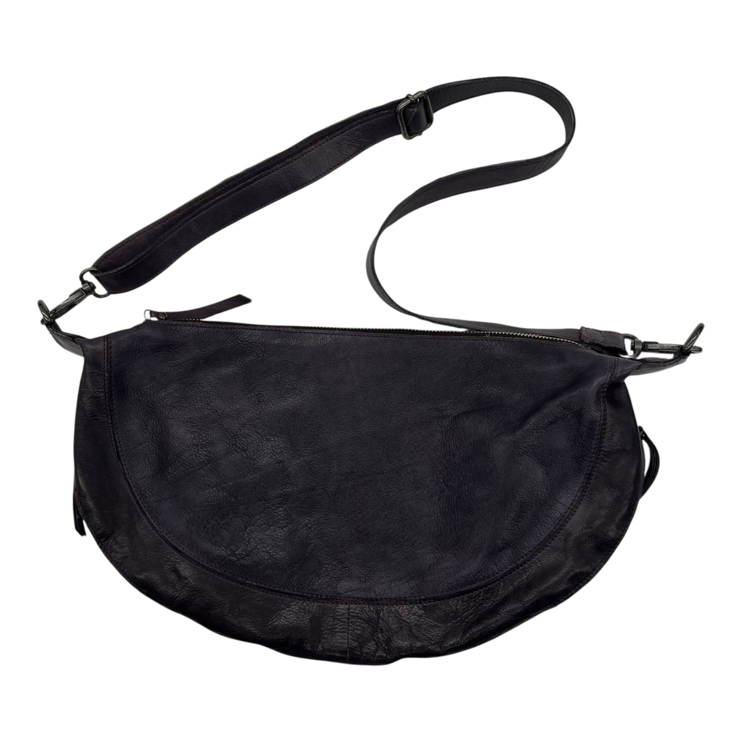 Crossbody Leather By Cmc In Purple, Size:Medium