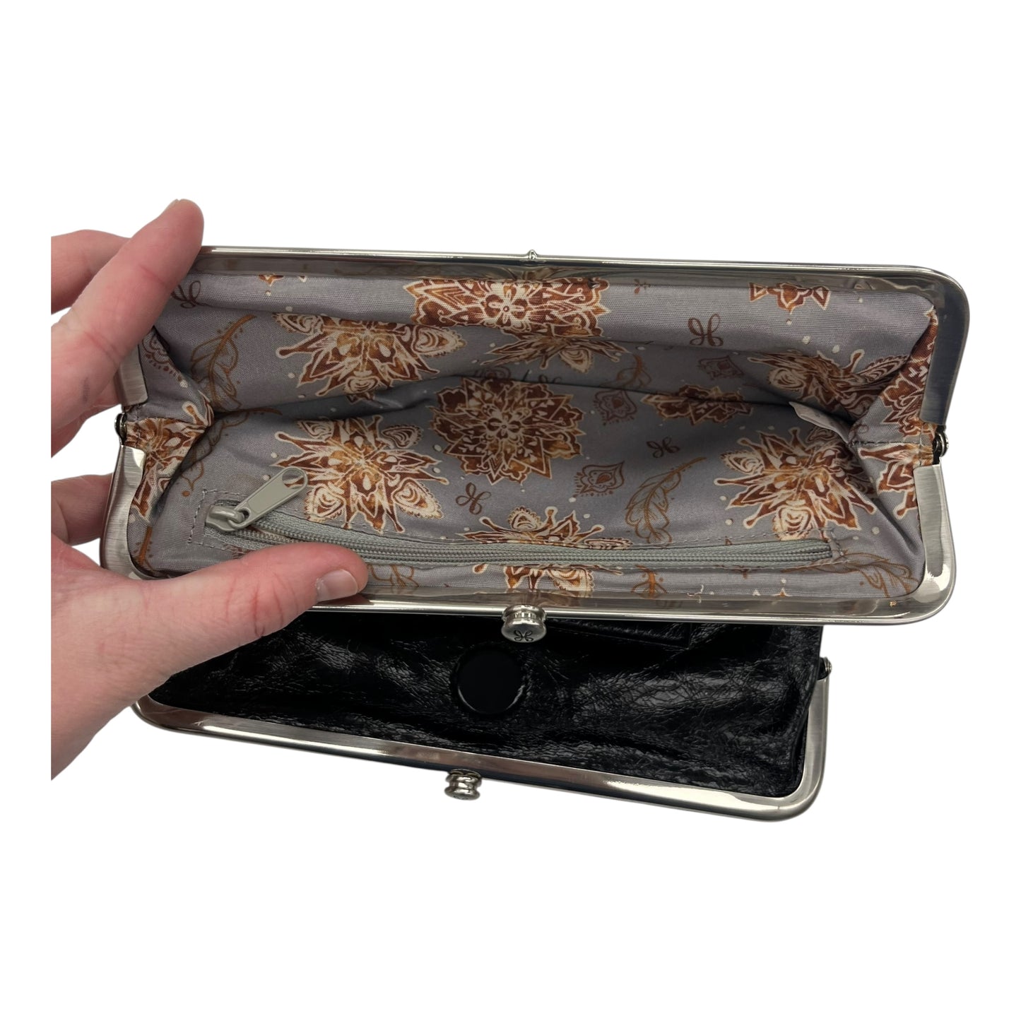 Clutch Leather By Hobo Intl In Black, Size:Medium