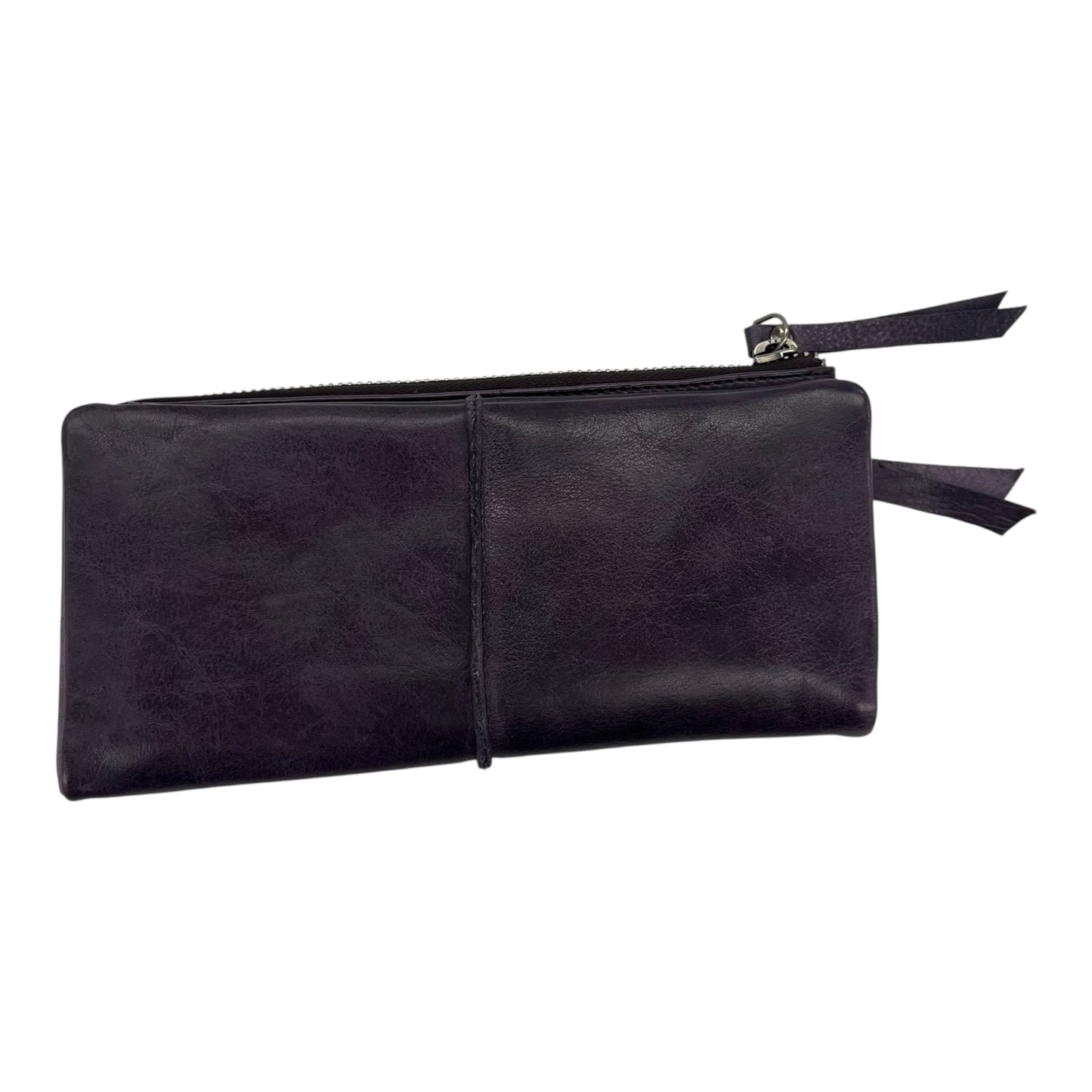 Wallet Leather By Cmc In Purple, Size:Medium