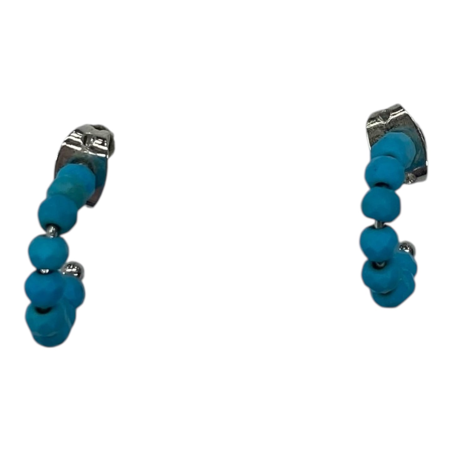 Earrings Hoop By Clothes Mentor In Blue