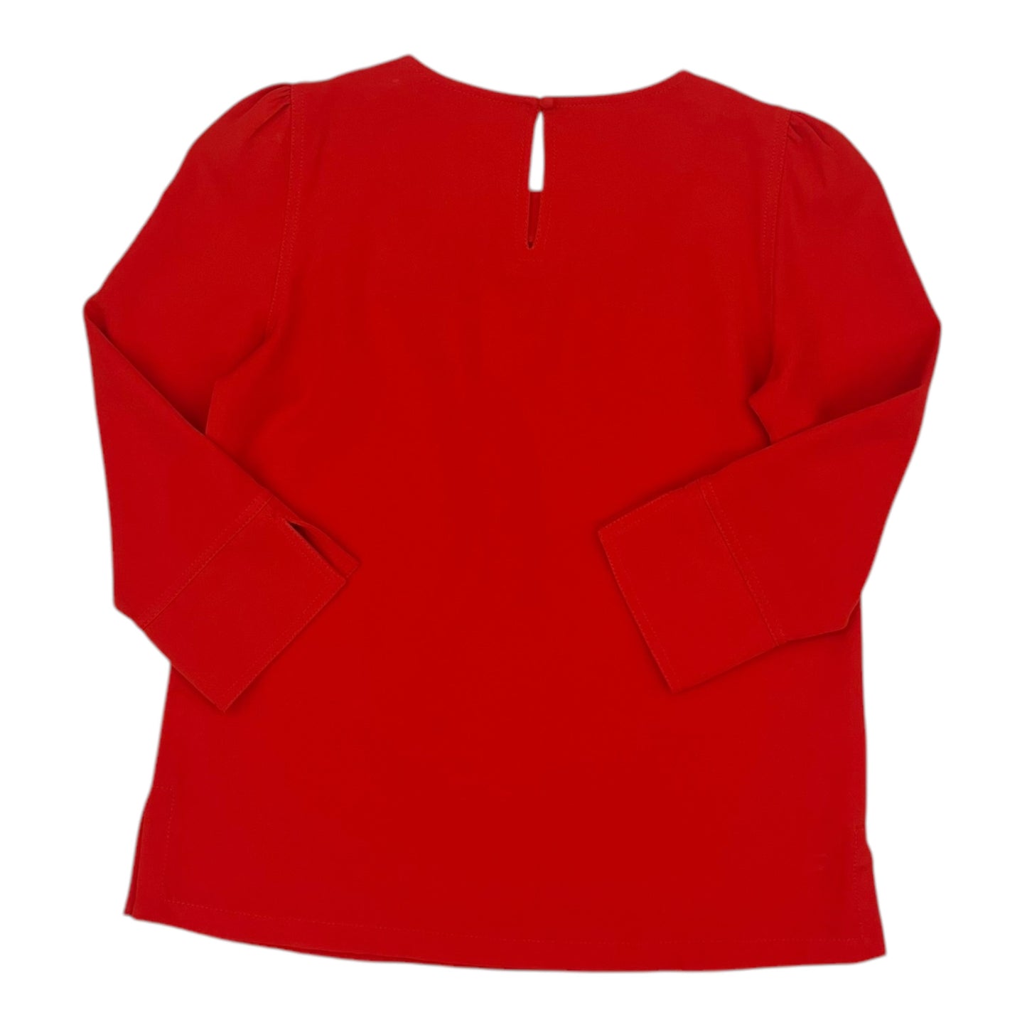Blouse Ls By Loft In Red, Size:Xs