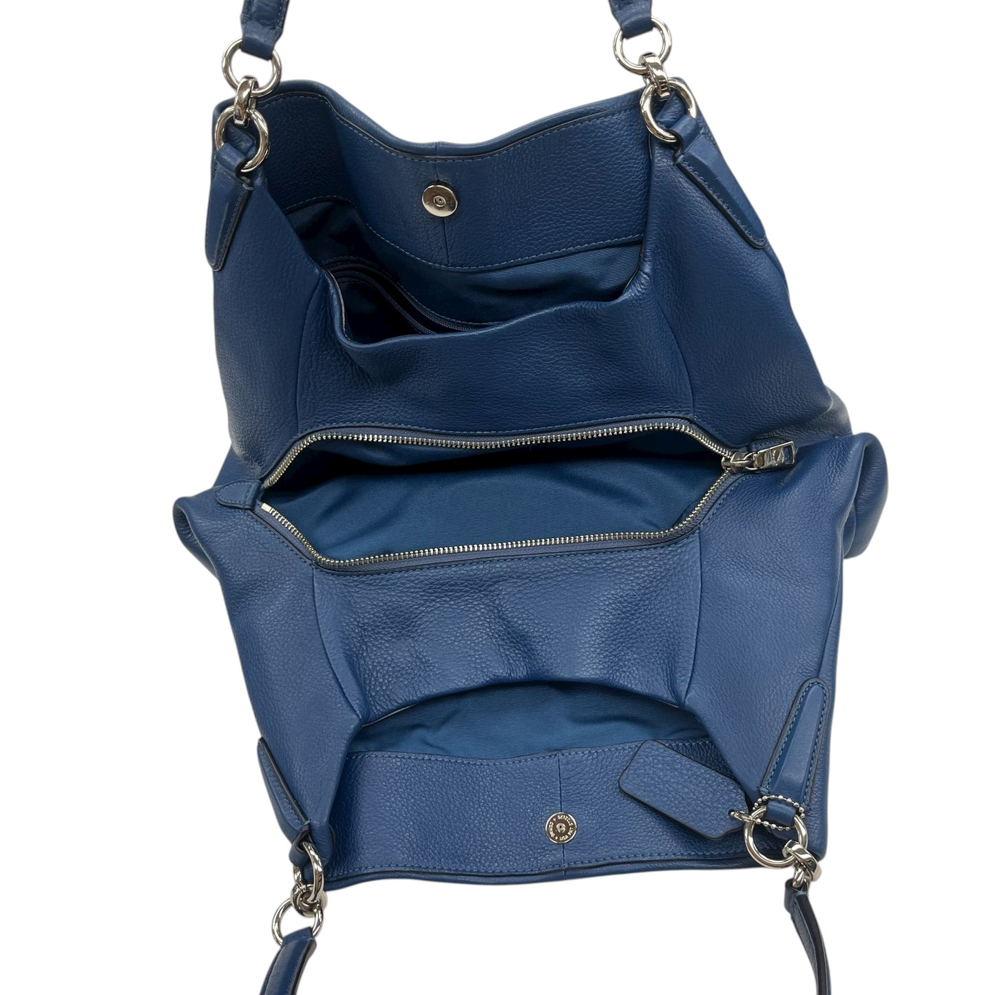 Handbag Designer By Coach In Blue, Size:Medium