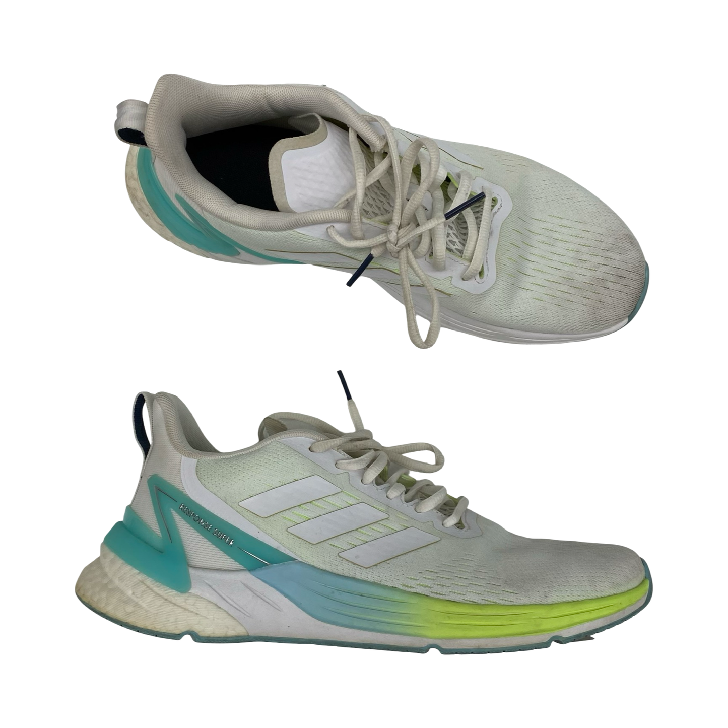 Shoes Athletic By Adidas In Cream & Green, Size:9