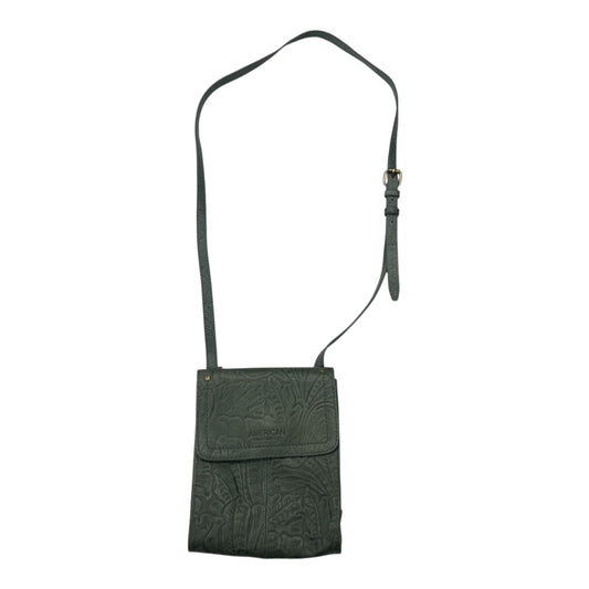 Crossbody Leather By Clothes Mentor In Green, Size:Small