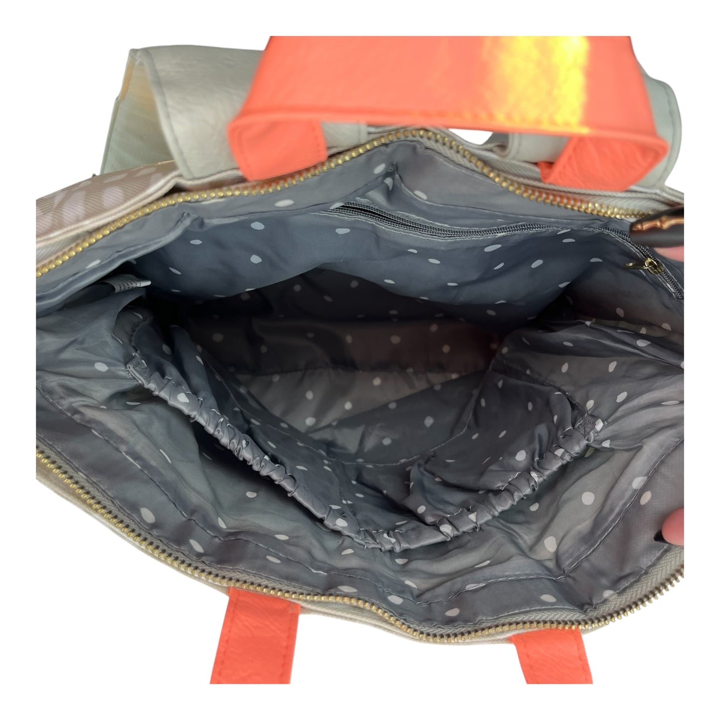 Diaper Bag By Clothes Mentor In Grey, Size:Large