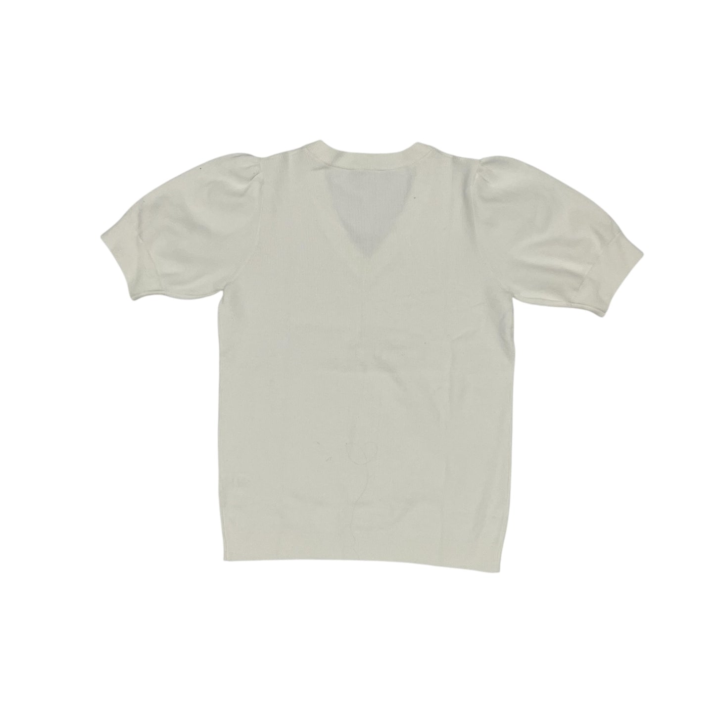 Sweater Ss By Clothes Mentor In White, Size:L