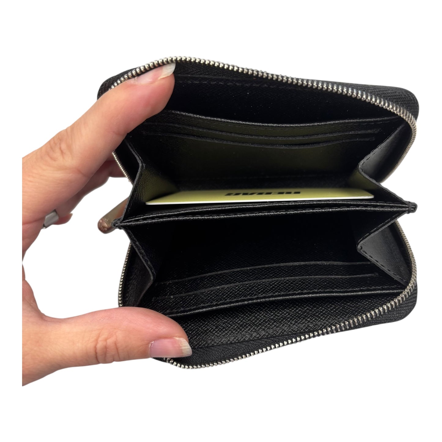 Wallet Luxury Designer By Louis Vuitton In Black, Size:Small