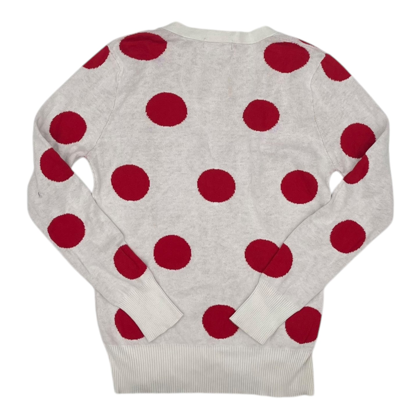 Cardigan By Pol In Red & White, Size:L