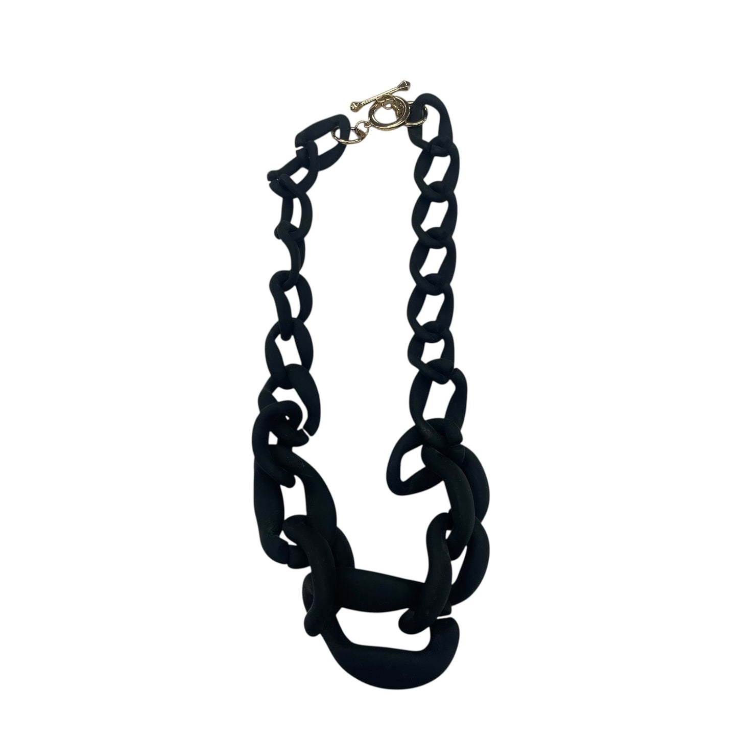 Necklace Chain By Clothes Mentor In Black