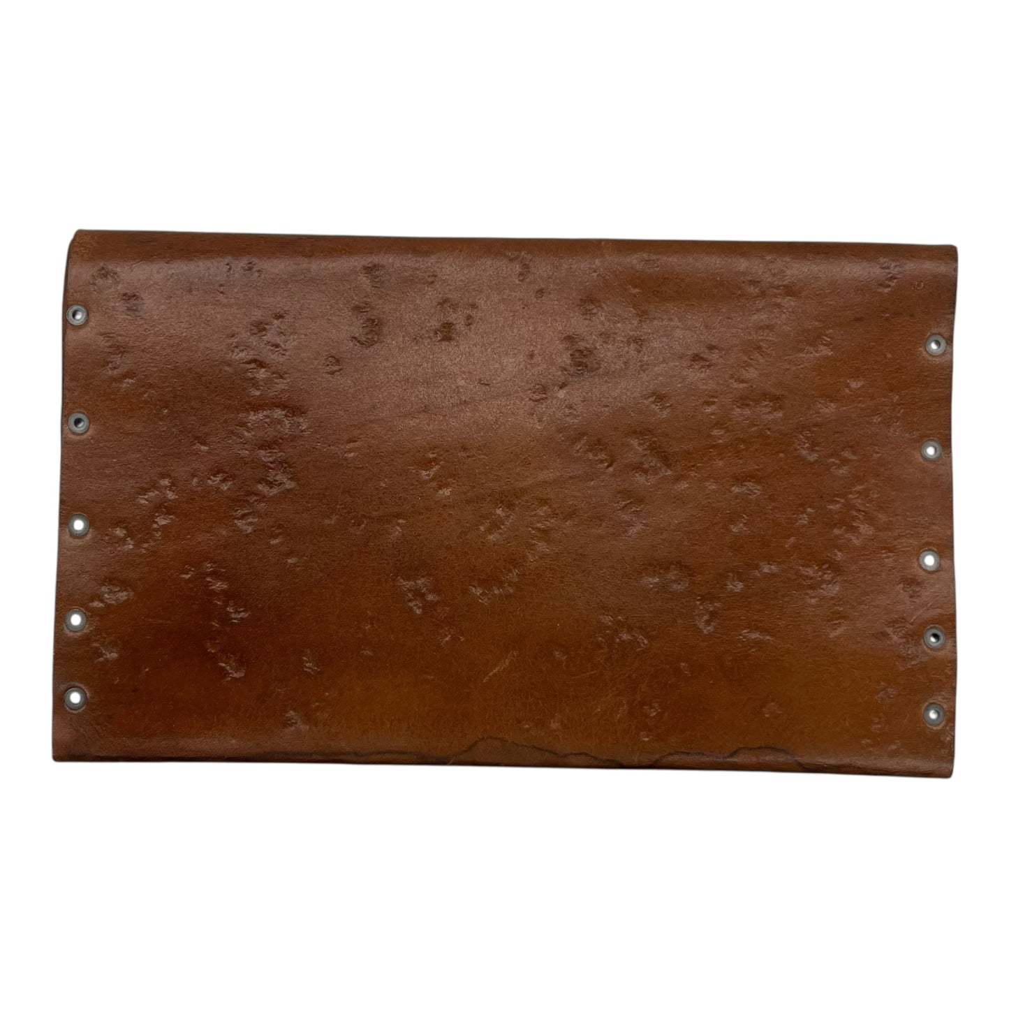 Clutch Leather By Clothes Mentor In Brown, Size:Large