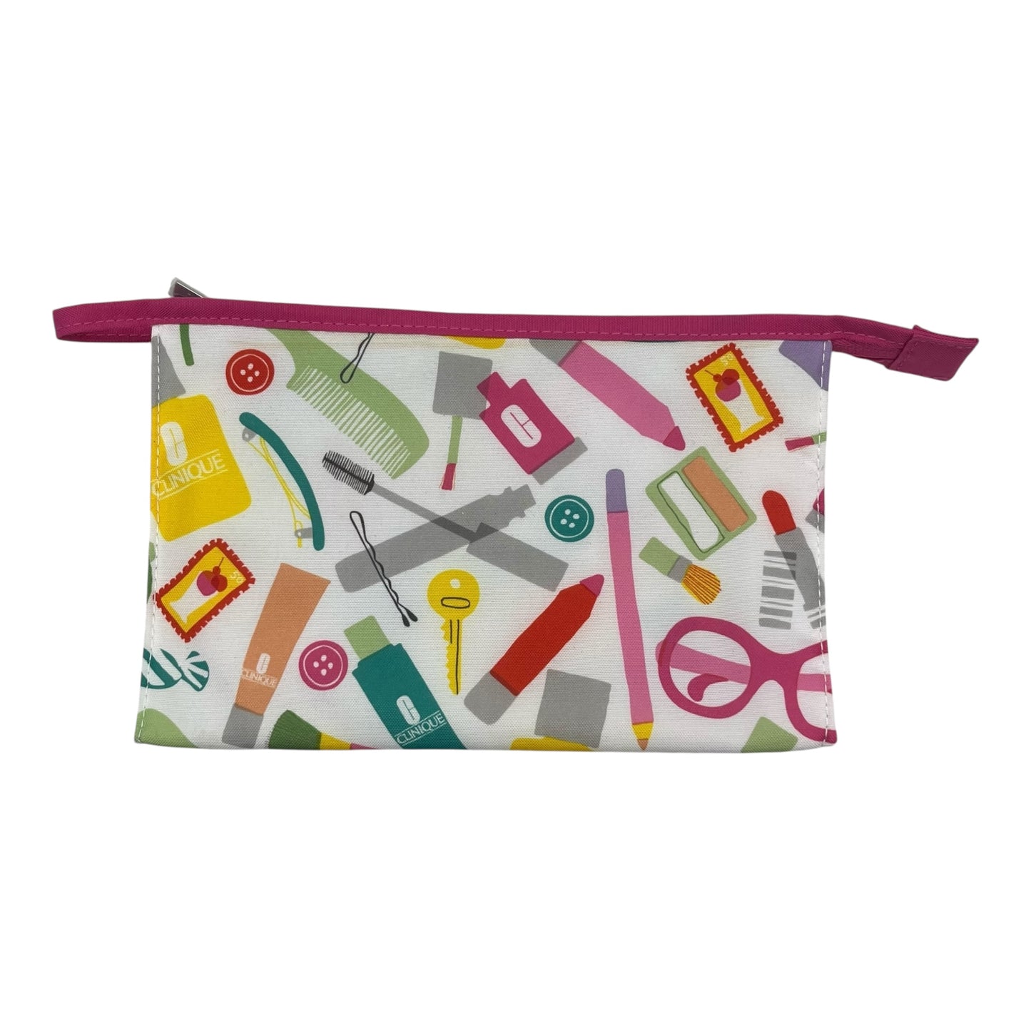 Makeup Bag By Clinique In Floral Print, Size:Medium