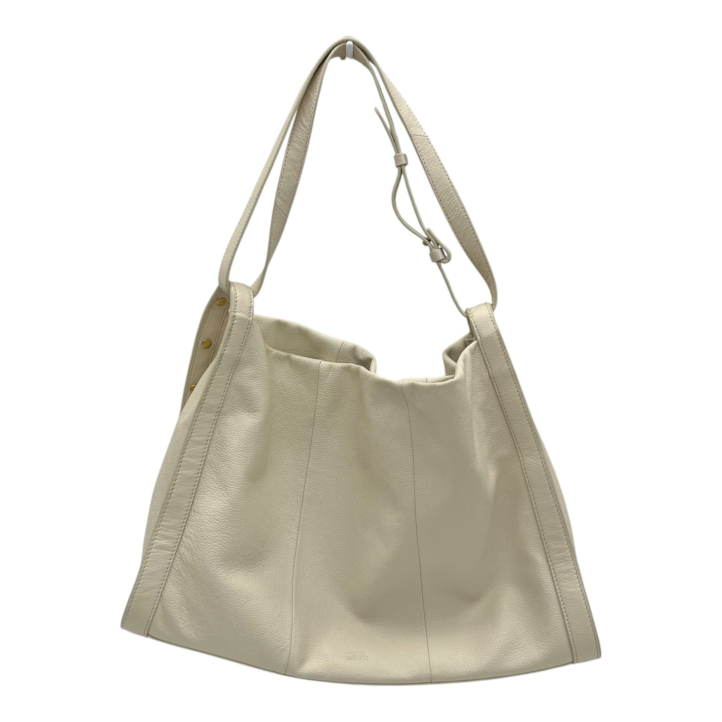 Handbag Leather By Vince Camuto In Cream, Size:Large