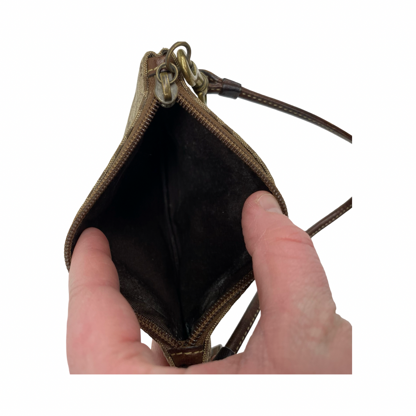 Wristlet Designer By Coach In Brown, Size:Small