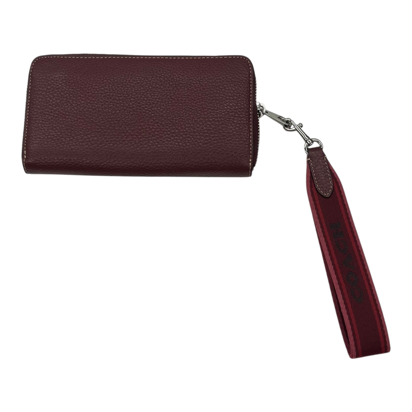 Wallet Designer By Coach In Maroon, Size:Large