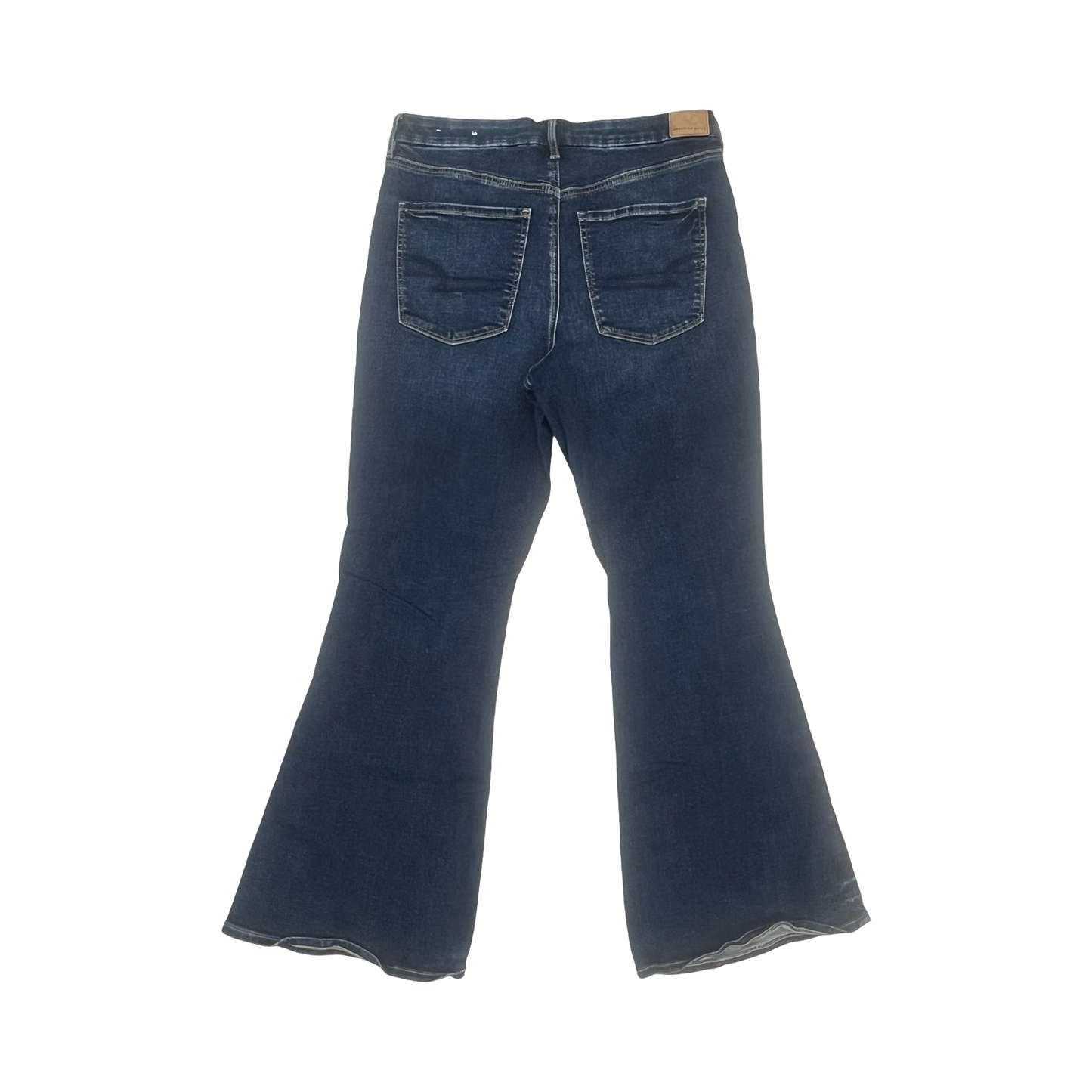 Jeans Flared By American Eagle In Blue Denim, Size:14
