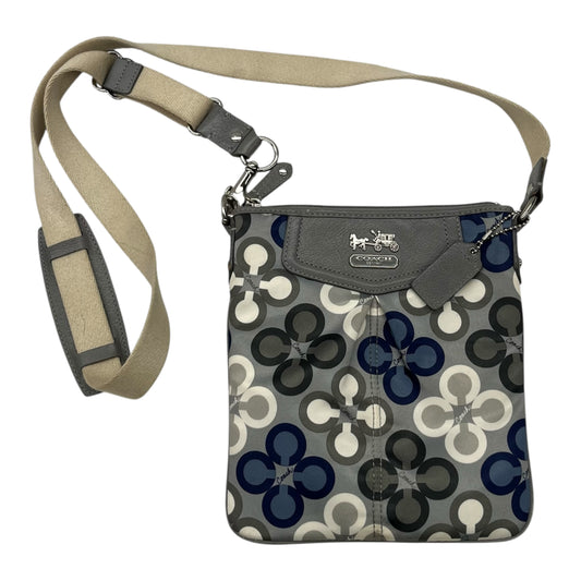 Crossbody Designer By Coach In Grey, Size:Small