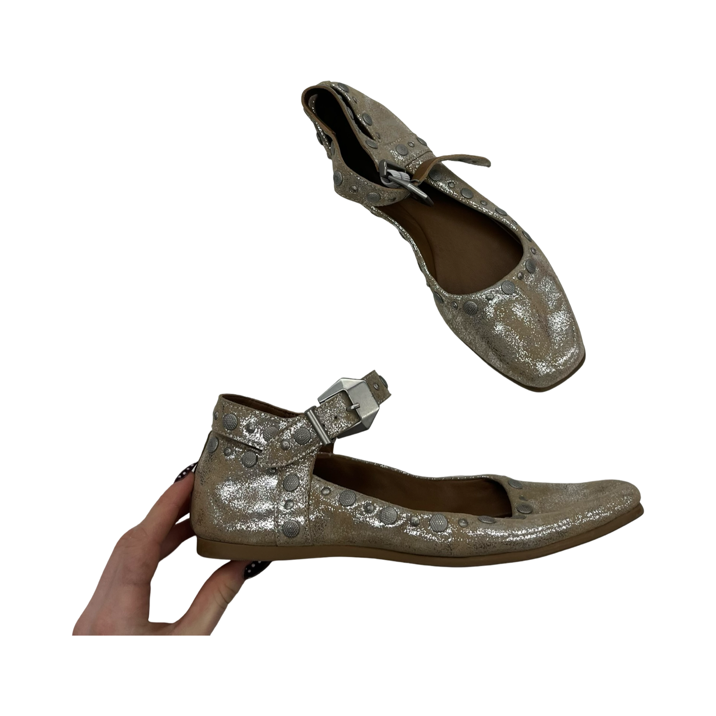 Shoes Flats By Free People In Tan, Size:7