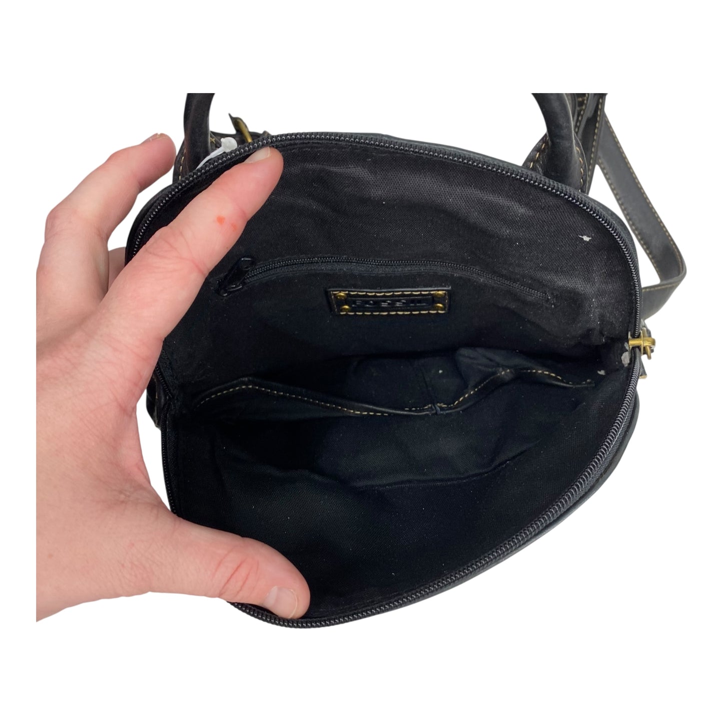 Backpack Leather By Fossil In Brown, Size:Medium
