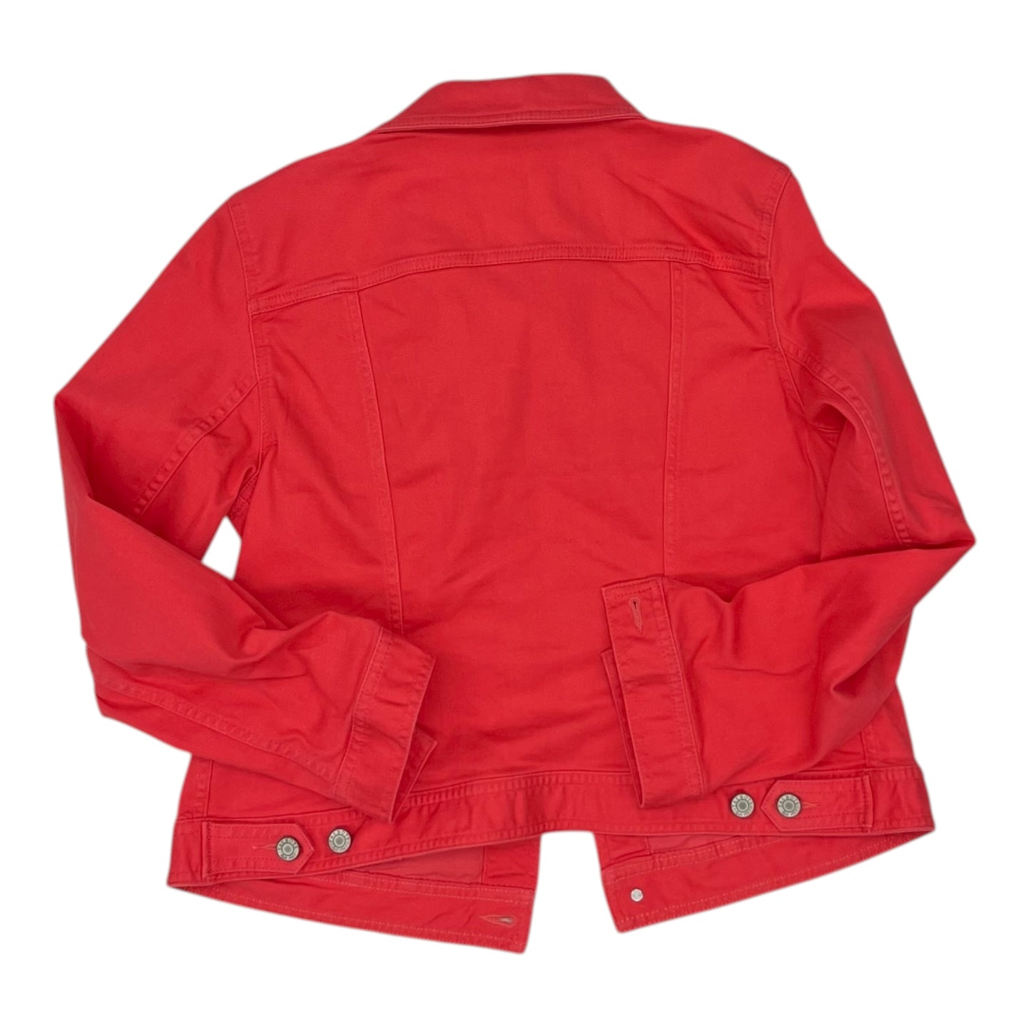 Jacket Denim By Talbots In Coral, Size:22Womens