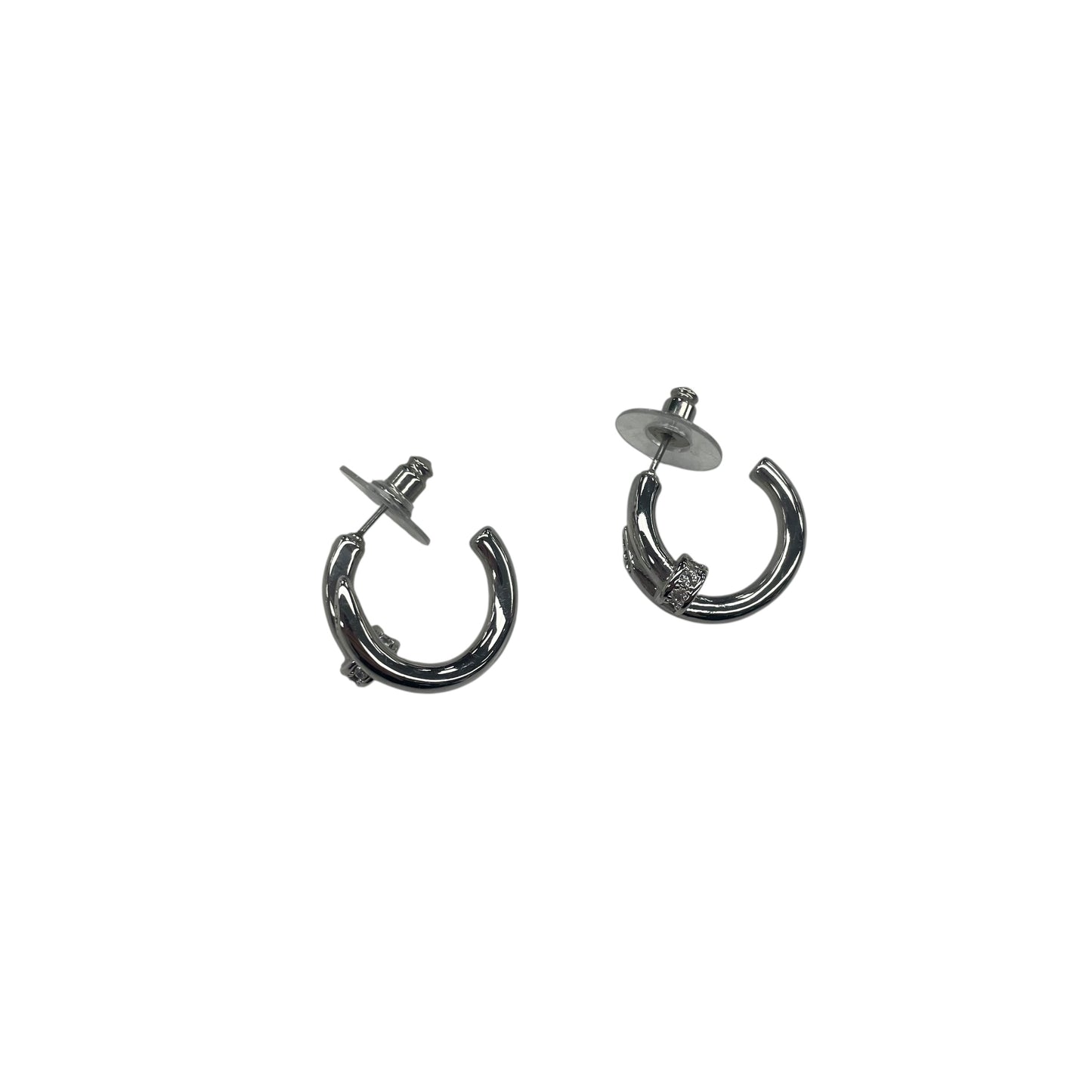 Earrings Hoop By Clothes Mentor In Silver