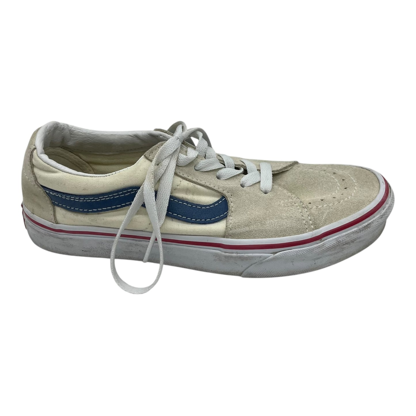 Shoes Sneakers By Vans In Blue & Cream, Size:7