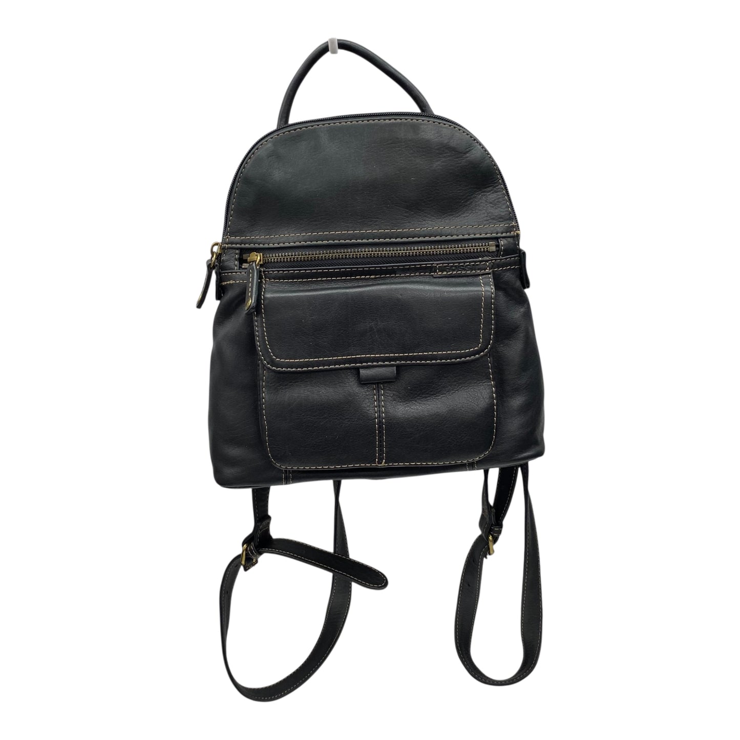 Backpack Leather By Fossil In Brown, Size:Medium