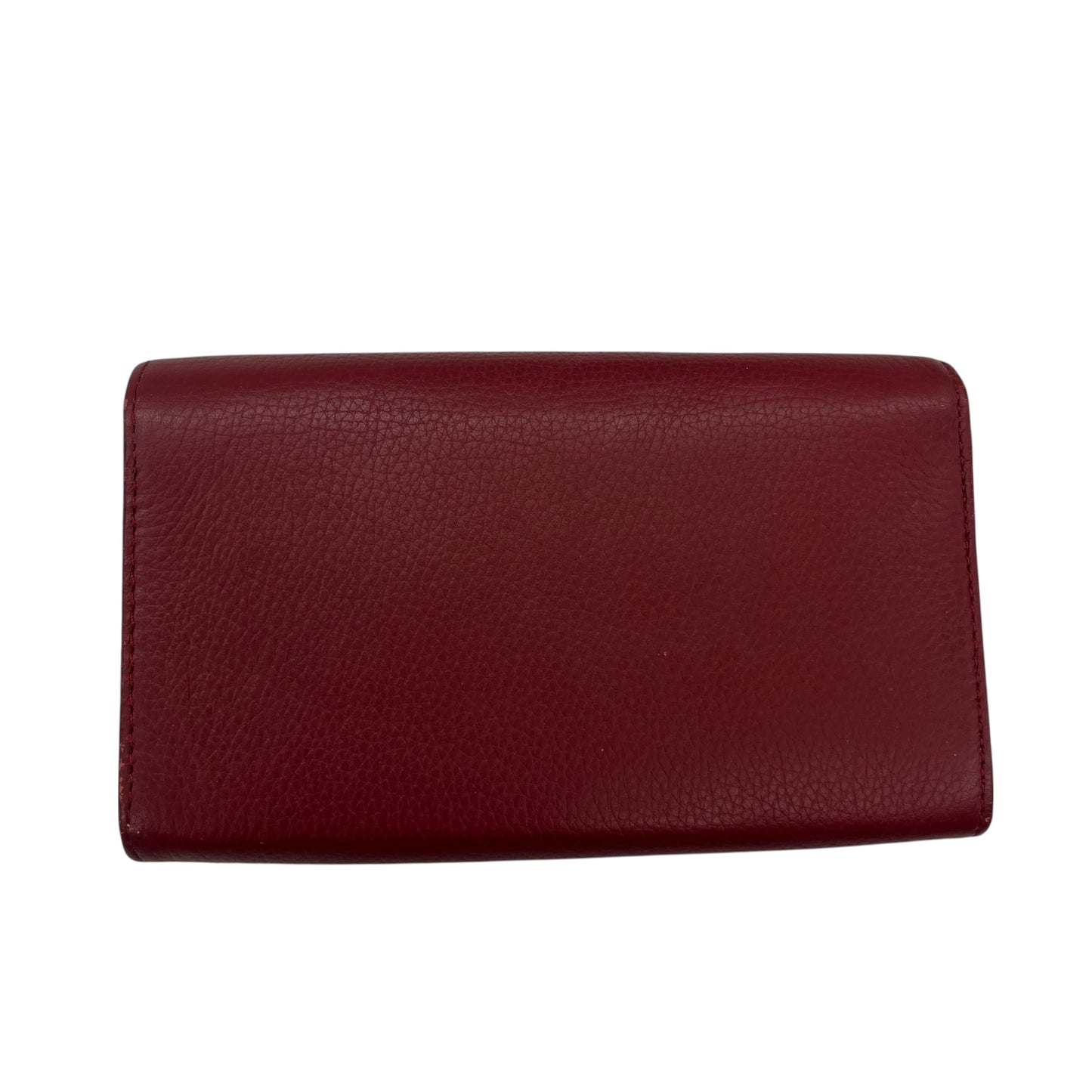 Wallet Leather By Clothes Mentor In Red, Size:Medium