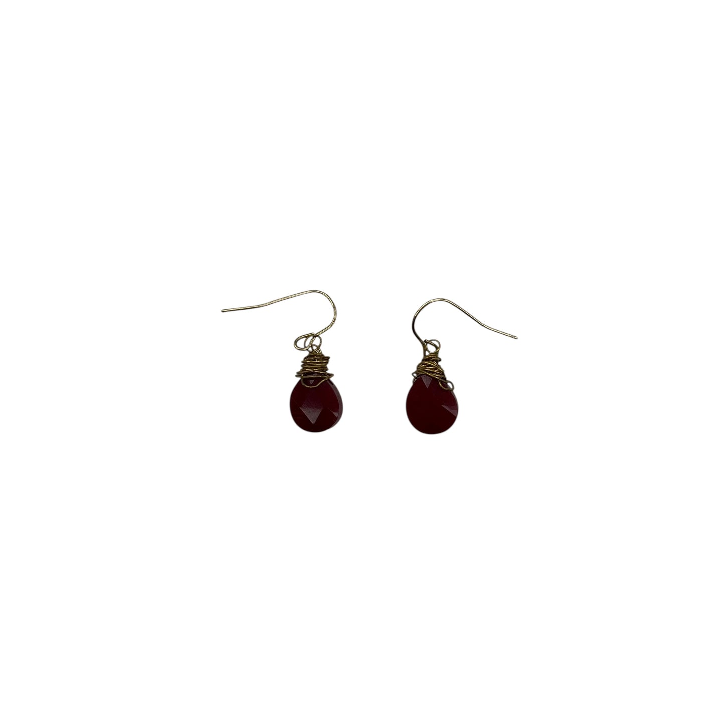 Earrings Dangle/Drop By Clothes Mentor In Red
