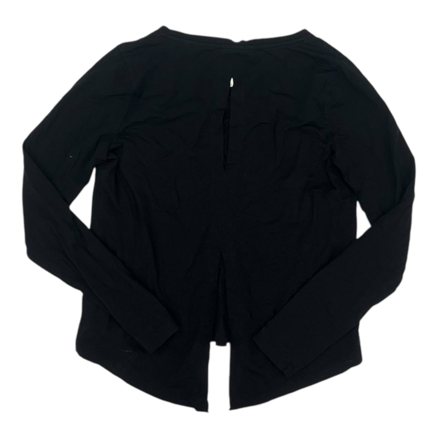 Athletic Top Ls Crewneck By Athleta In Black, Size:S