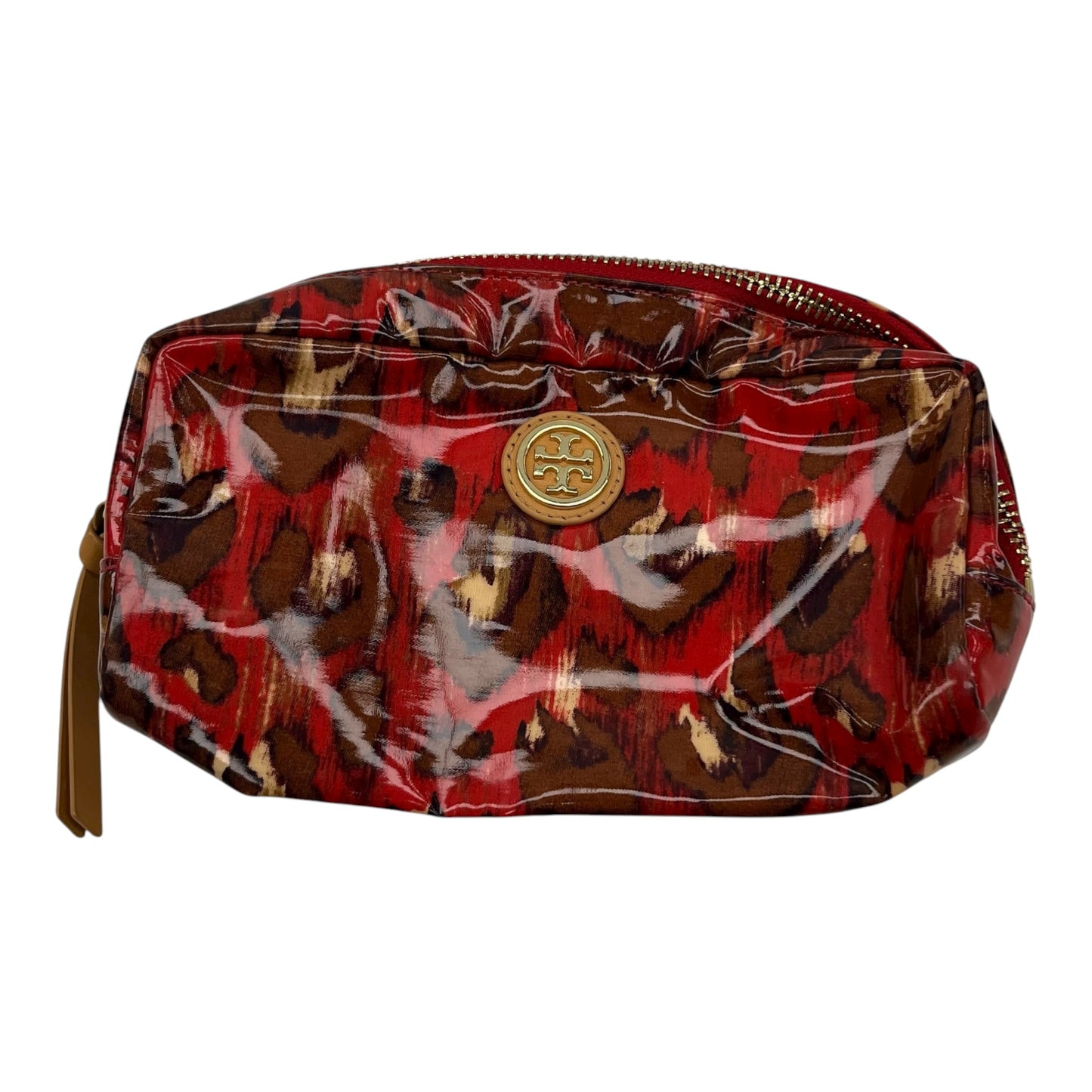 Makeup Bag Designer By Tory Burch In Red, Size:Medium