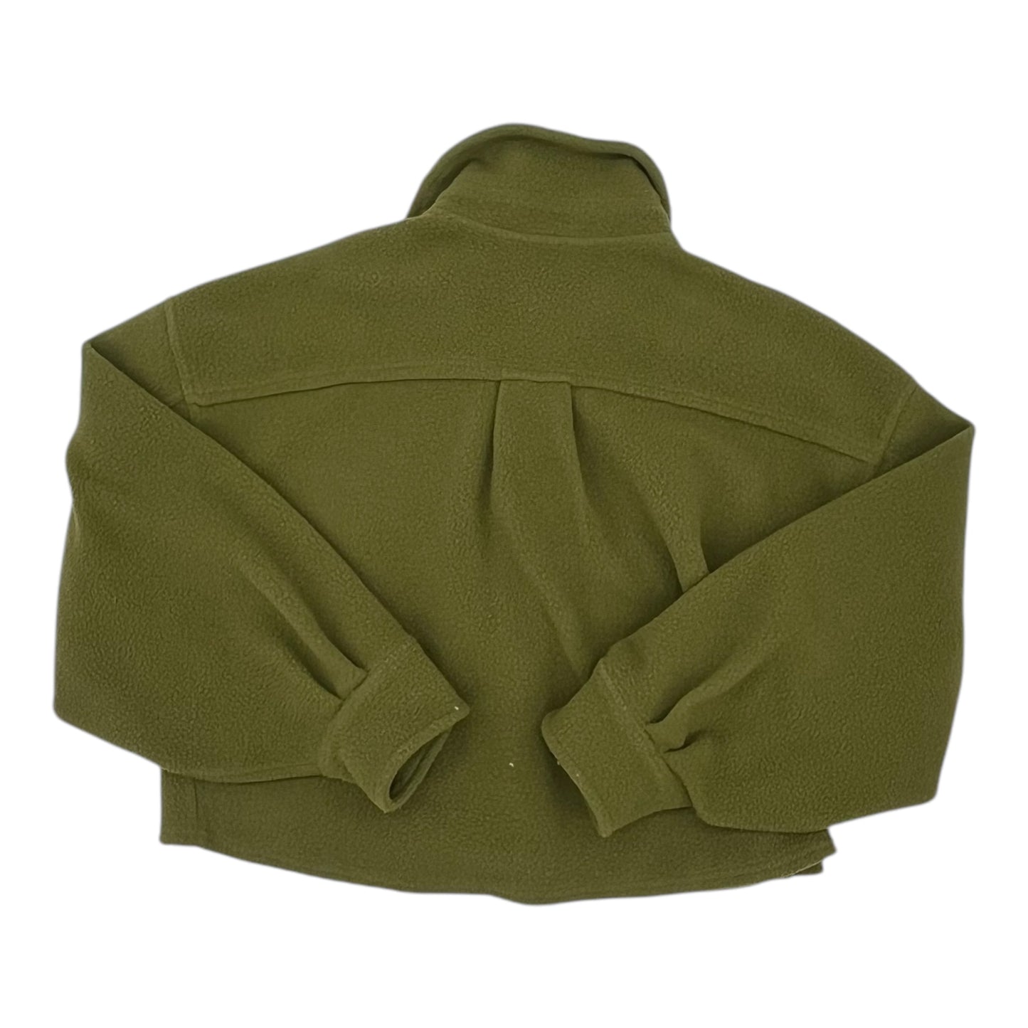 Jacket Faux Fur & Sherpa By Free People In Green, Size:S