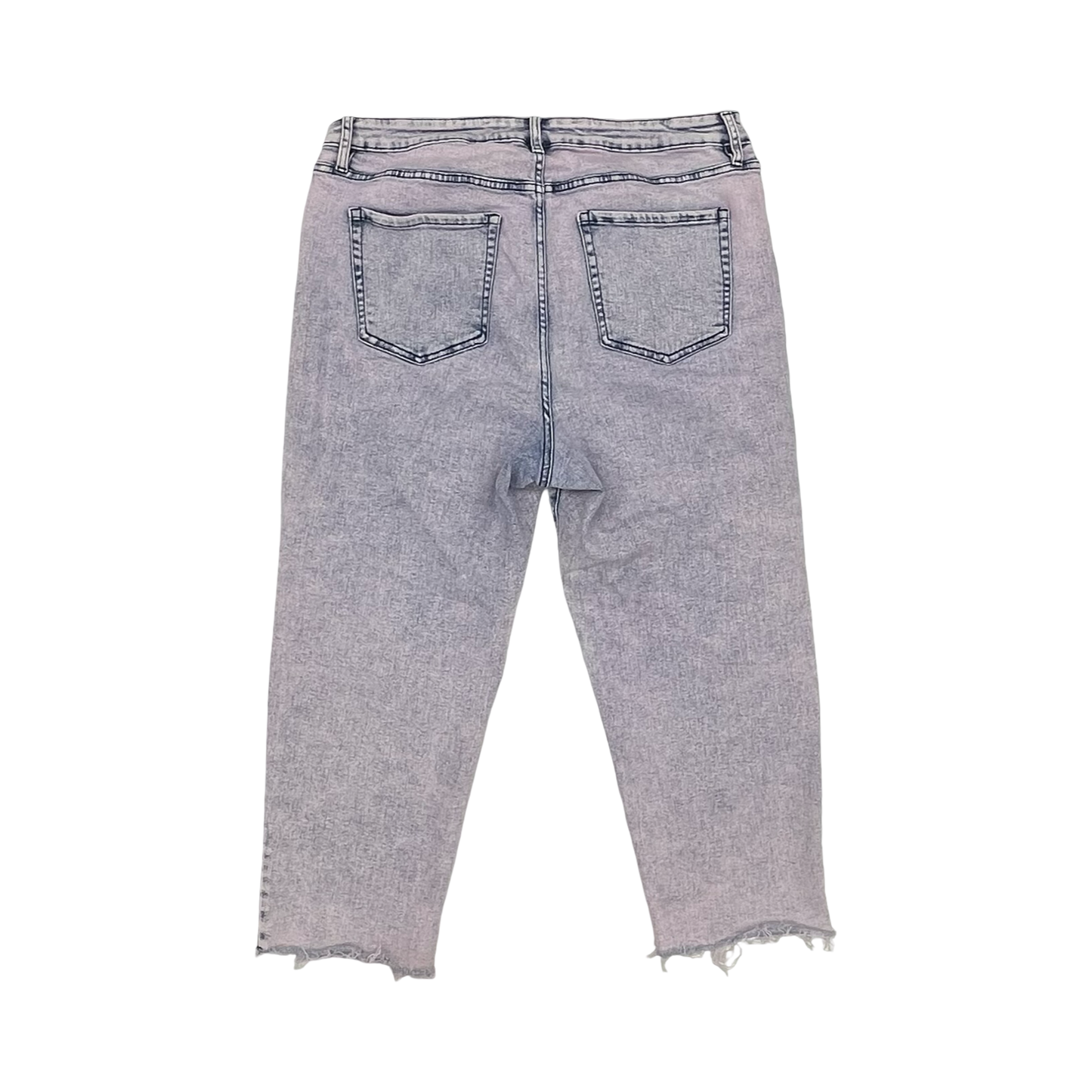 Jeans Straight By Ava & Viv In Pink Denim, Size:20