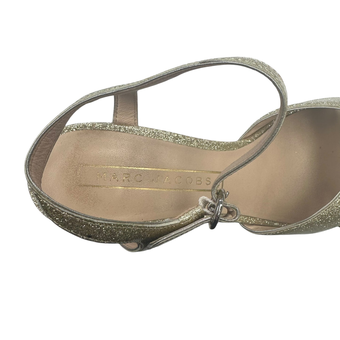 Sandals Luxury Designer By Marc Jacobs In Gold, Size:8.5
