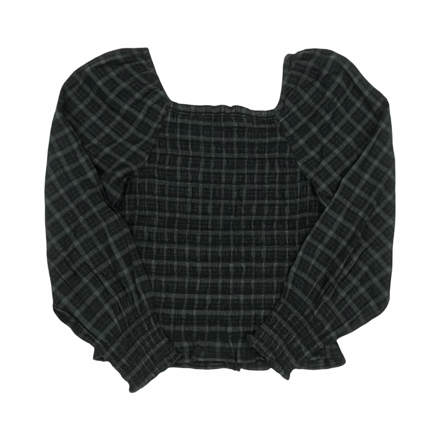 Blouse Ls By Madewell In Black & Green, Size:S