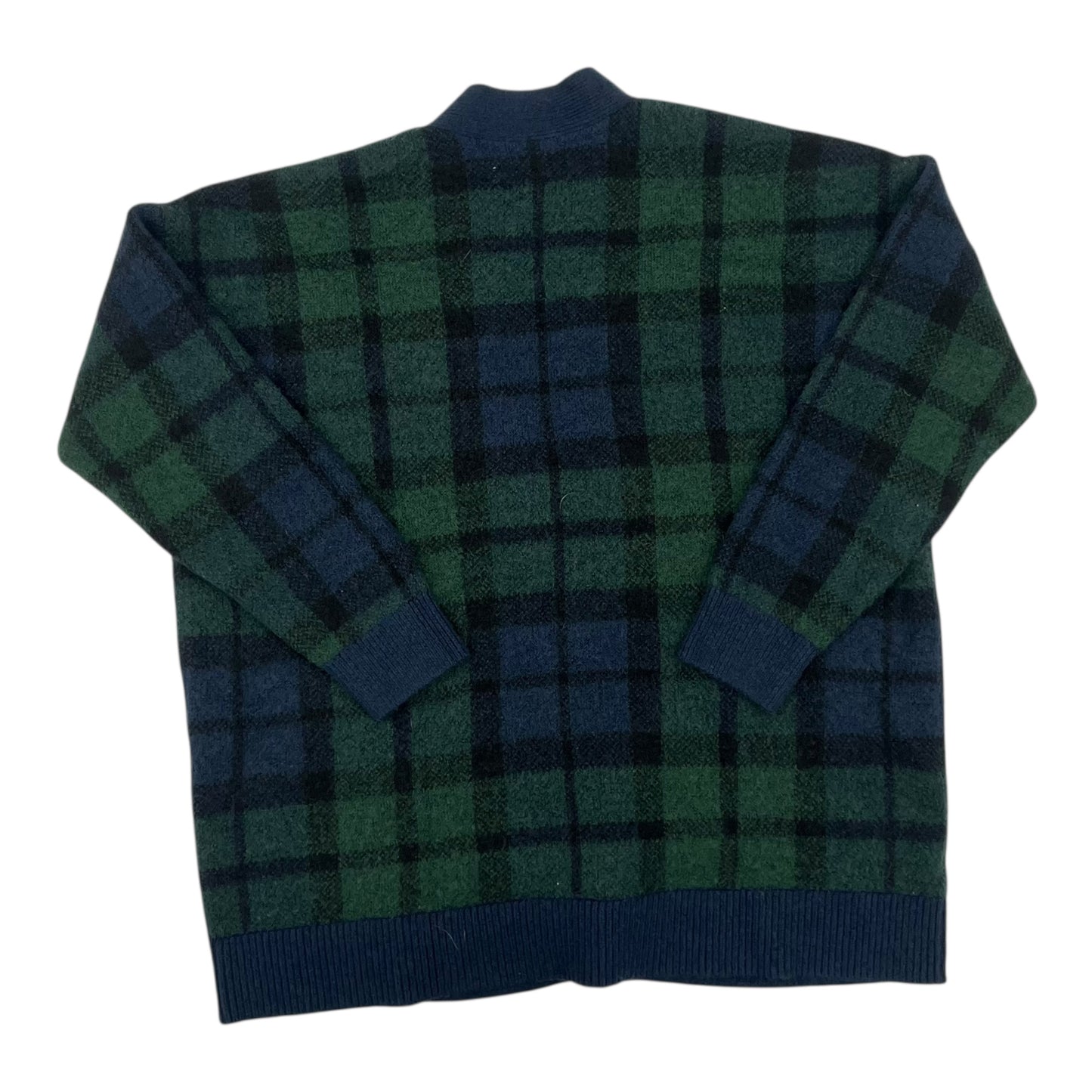Sweater Cardigan By Loft In Blue & Green, Size:Xl