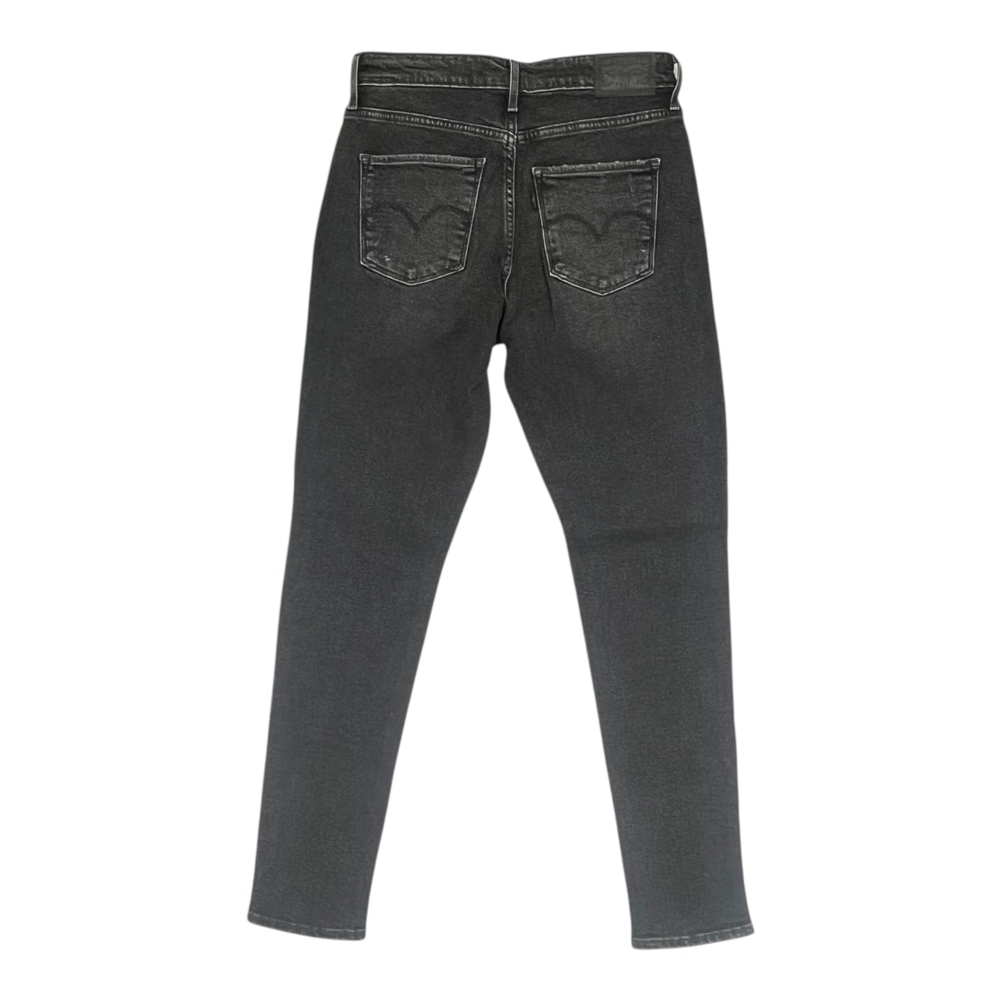 Jeans Skinny By Levis In Black Denim, Size:6
