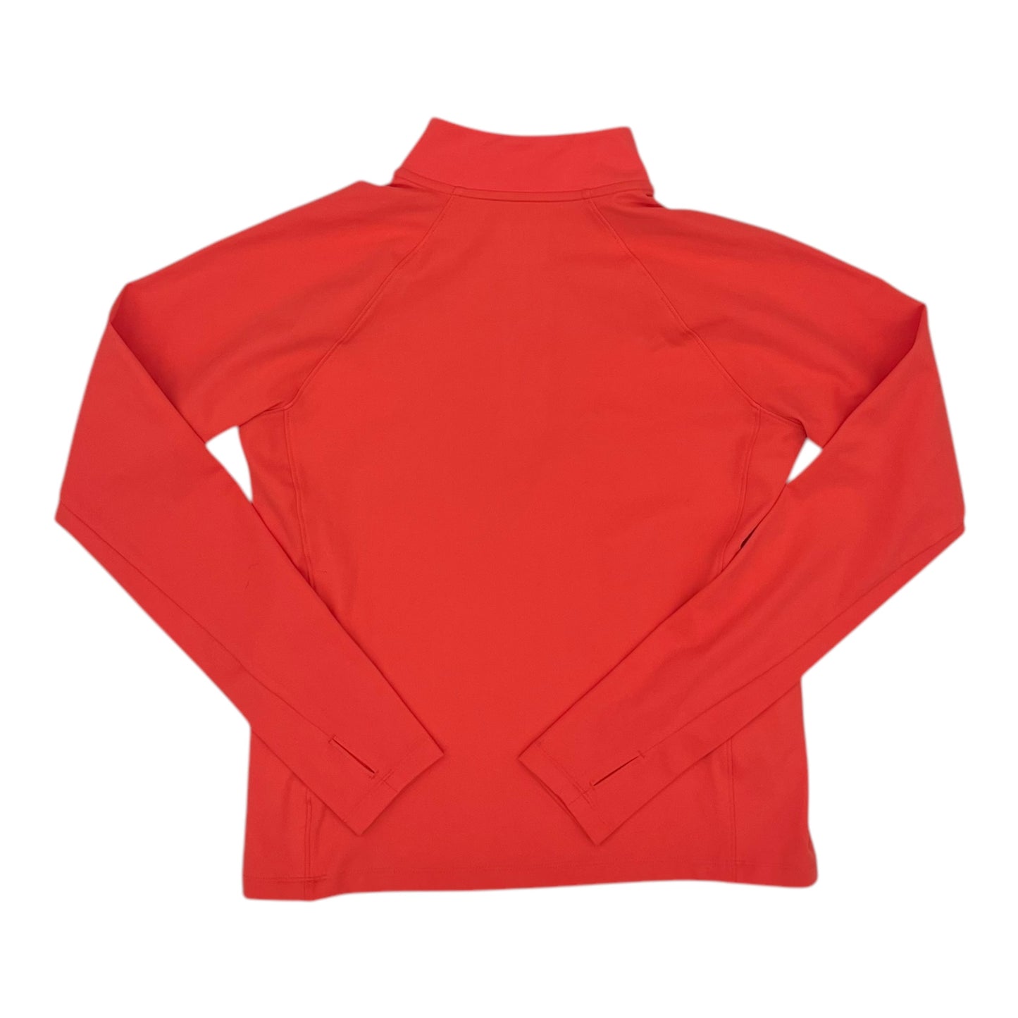 Athletic Top Ls Collar By Reebok In Orange, Size:L