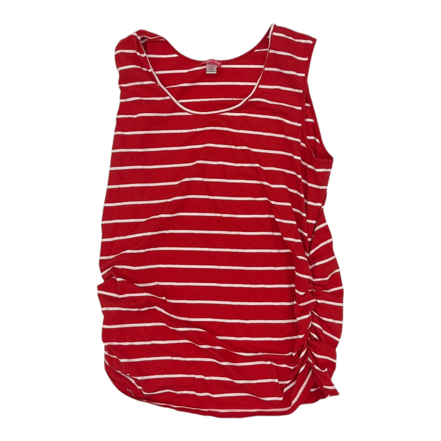 Top Sleeveless By Clothes Mentor In Red, Size:3X