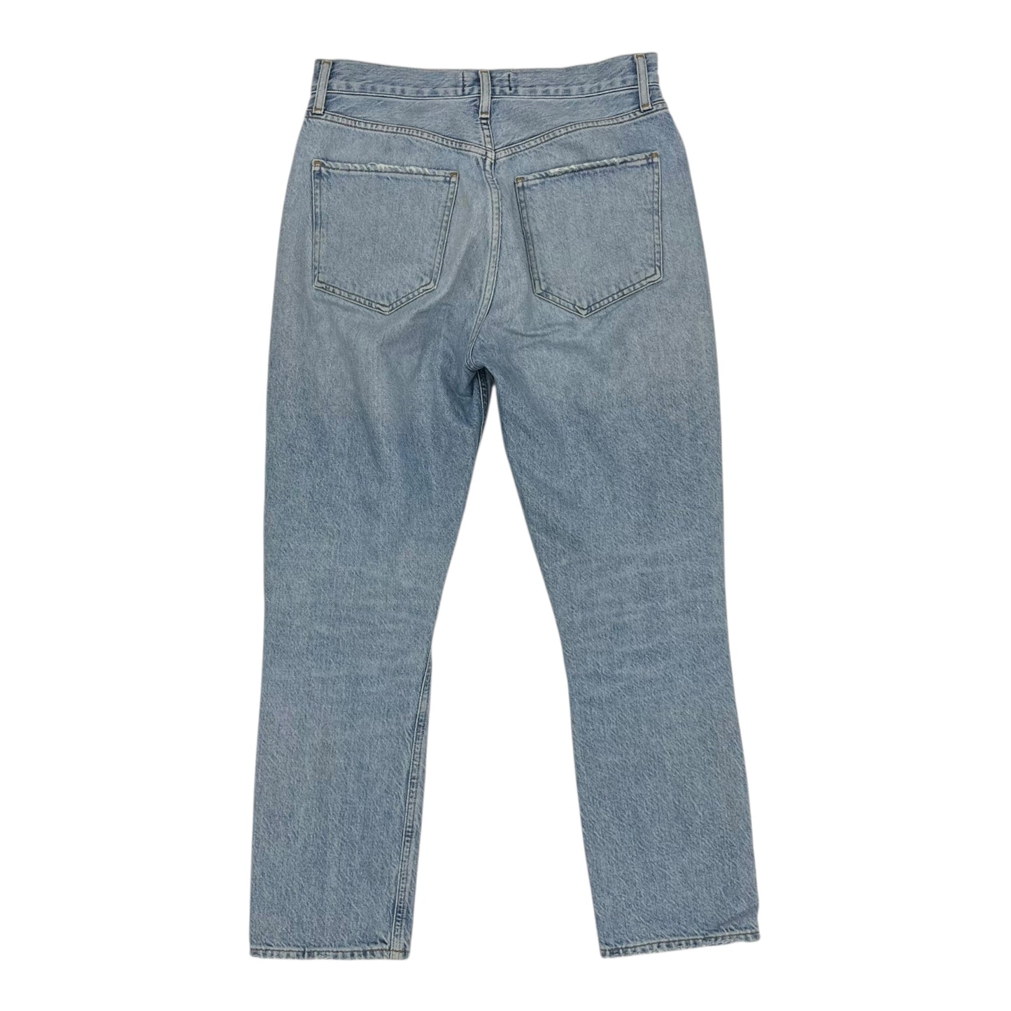 Jeans Straight By Agolde In Blue Denim, Size:2