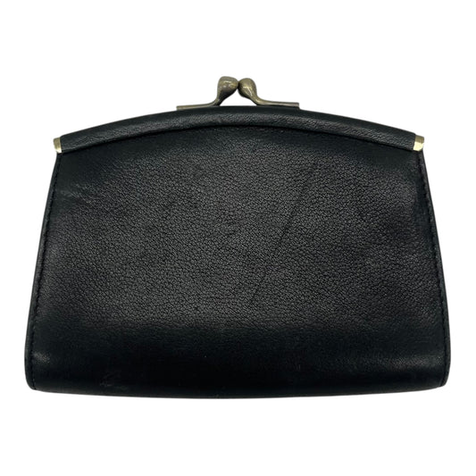 Wallet Leather By Fossil In Black, Size:Small