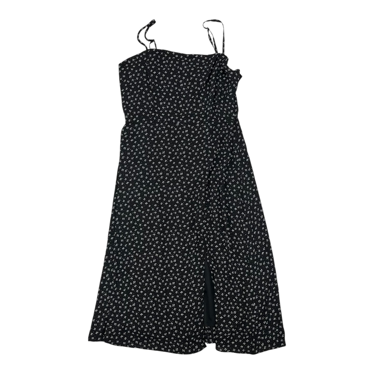 Dress Casual Midi By Clothes Mentor In Black & White, Size:L