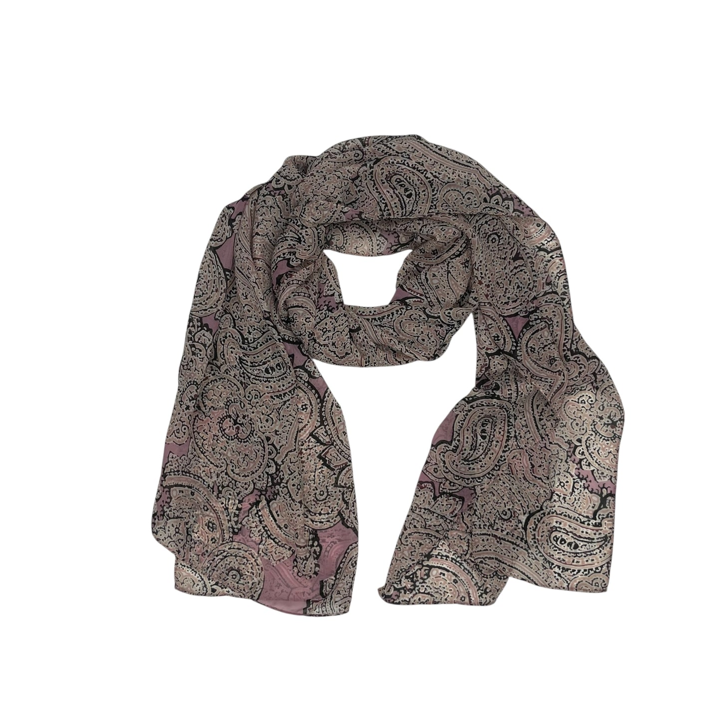 Scarf Long By Limited In Paisley Print