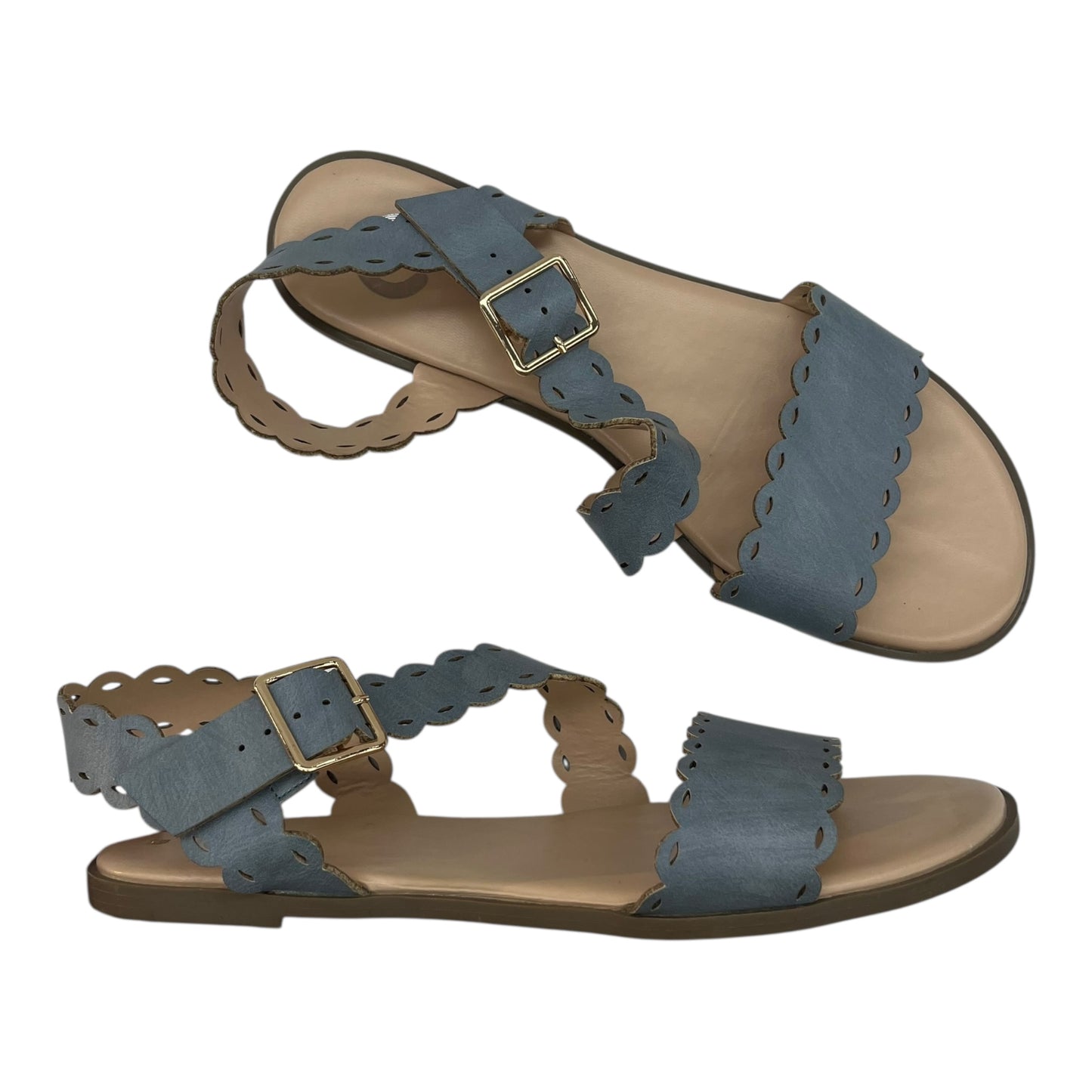 Sandals Flats By Cmf In Blue, Size:8