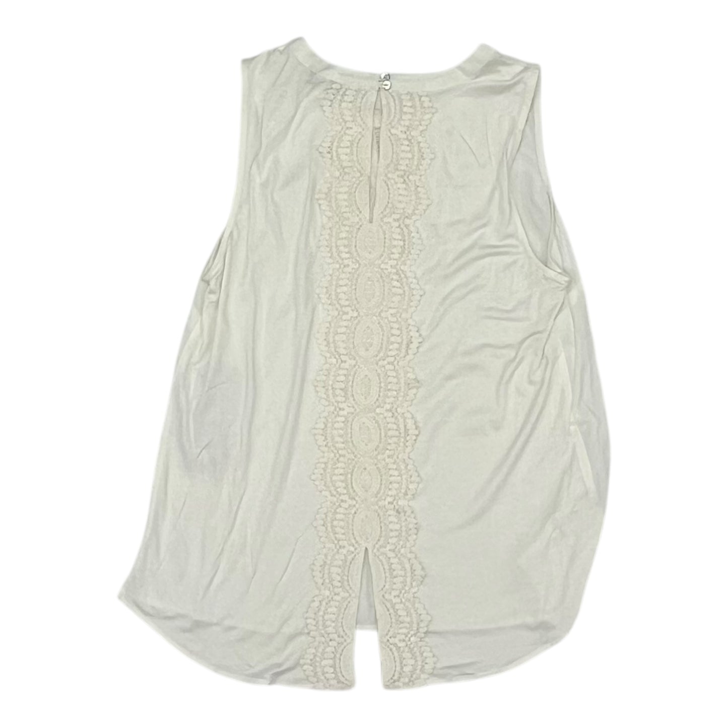 Blouse Sleeveless By Daniel Rainn In Cream, Size:M