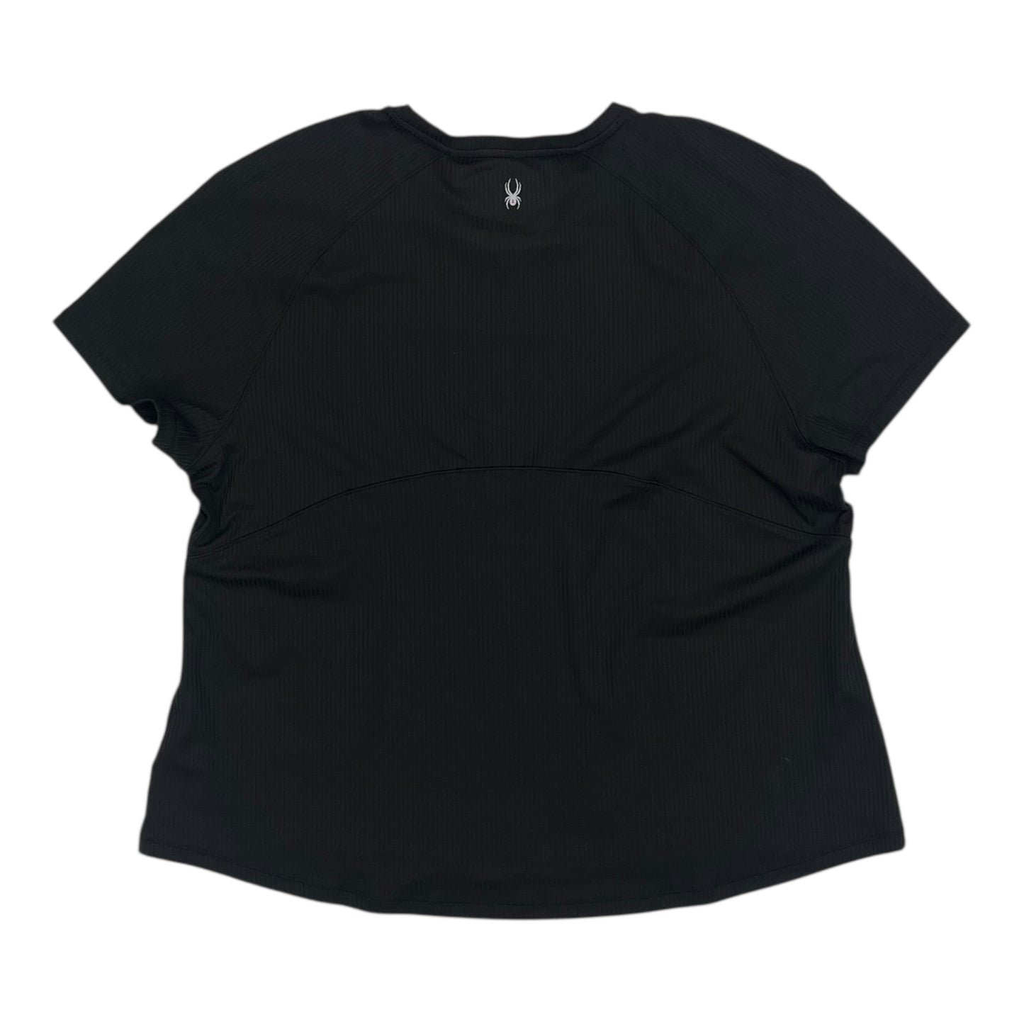Athletic Top Ss By Spyder In Black, Size:Xxl